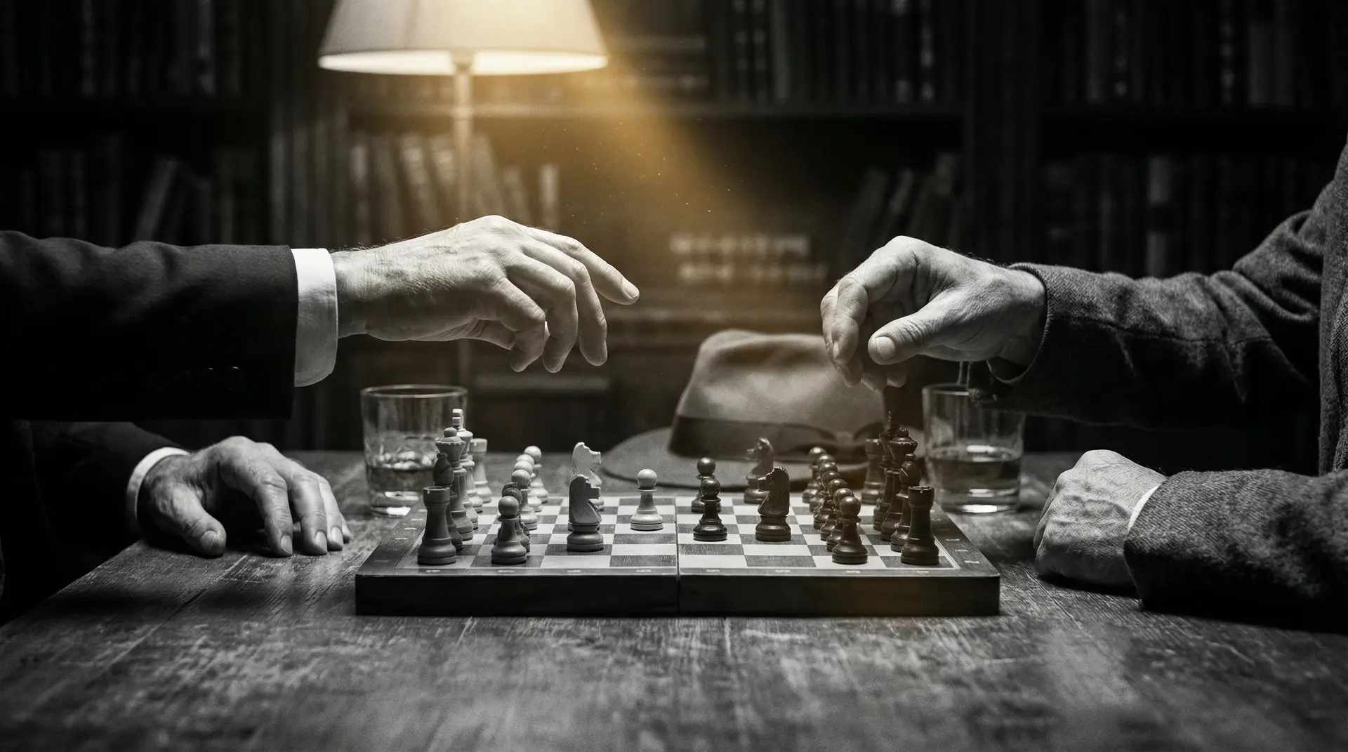 黑料社 艺术探索系列 - 非线性叙事，棋盘上的对弈象征命运的交错
